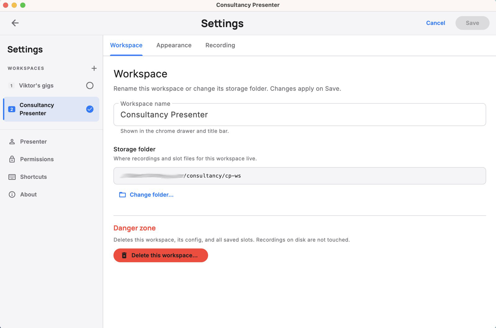 Consultancy Presenter képernyő képek